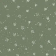 Woodland Whispers - Schneeflocken auf grün