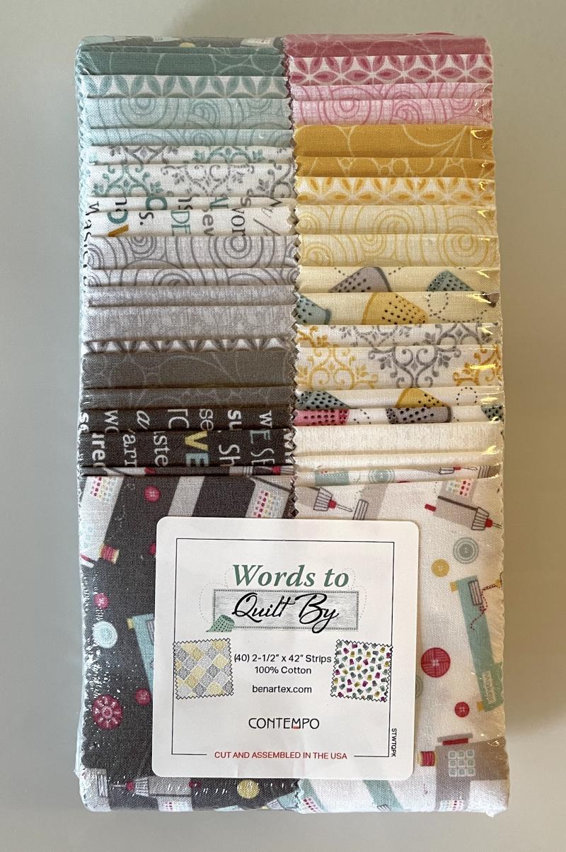 Words to Quilt by Strip Roll 2,5"