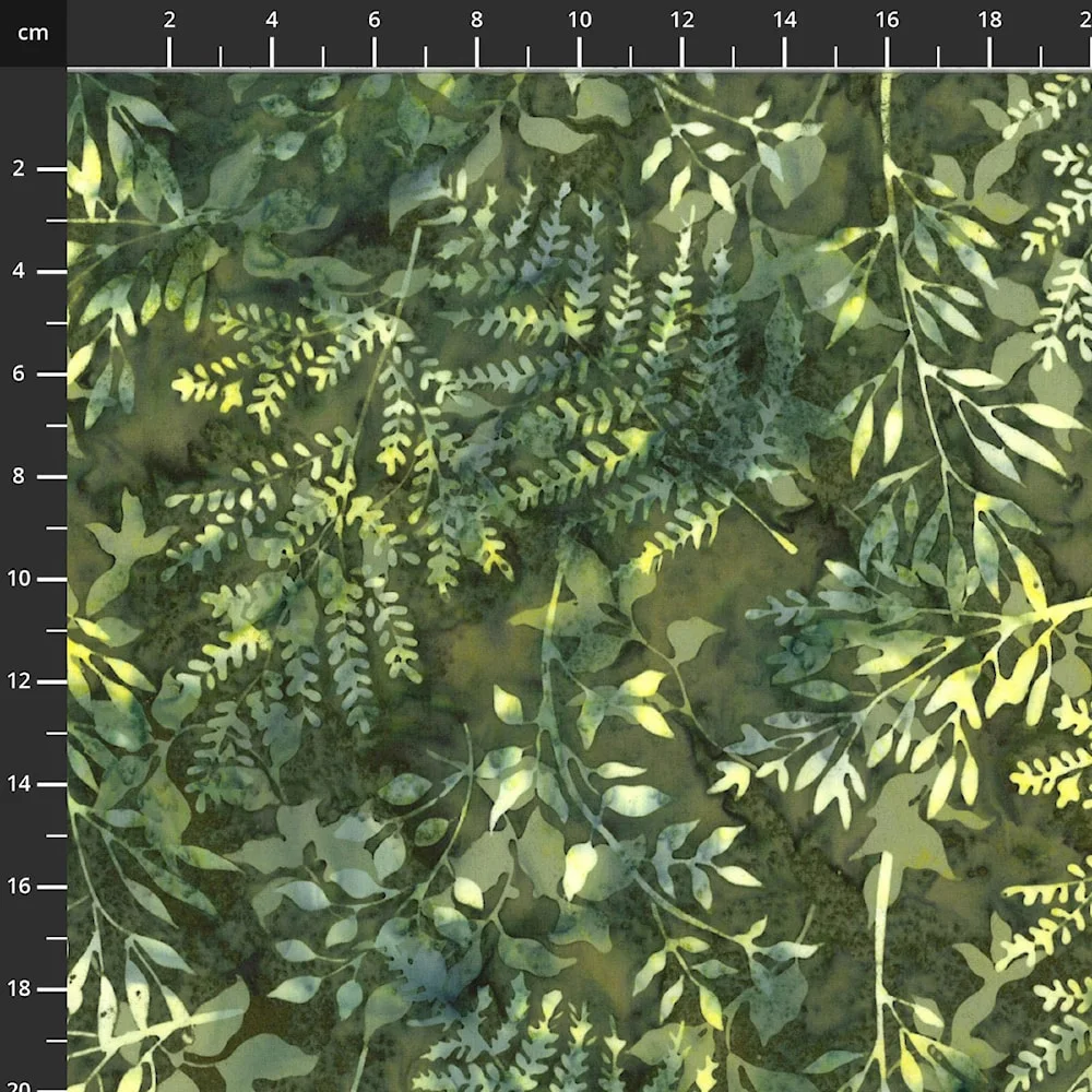 Bali Handpaint - Herb Leafy Branches
