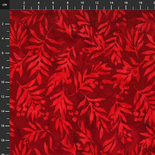 Bali Handpaint - Scarlet Leaf
