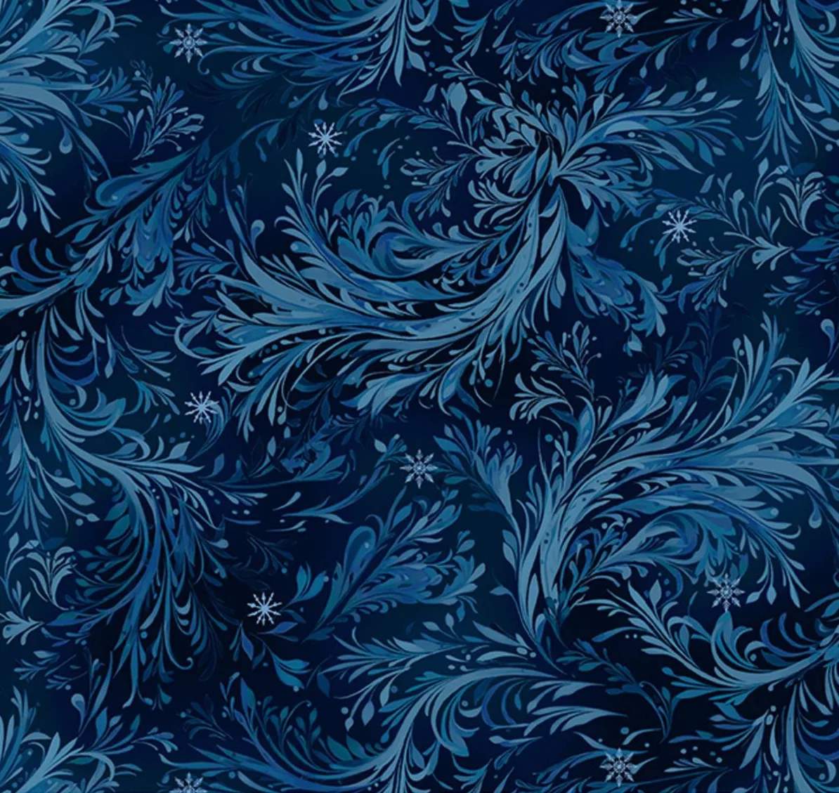 Beyond the Pines - Swirling BranchTexture midnight blue
