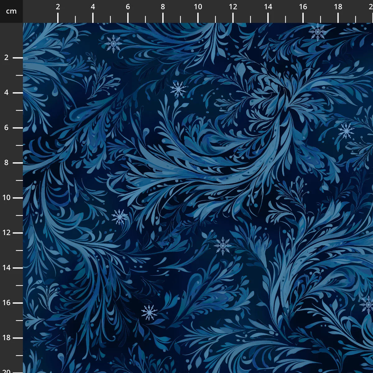 Beyond the Pines - Swirling BranchTexture midnight blue