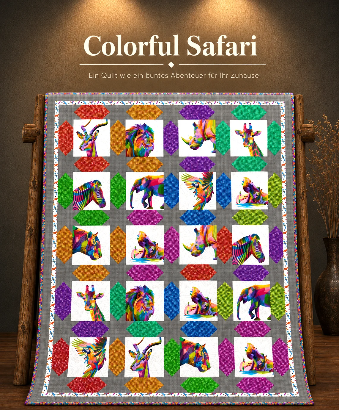 Colorful Safari - Quilt Kit