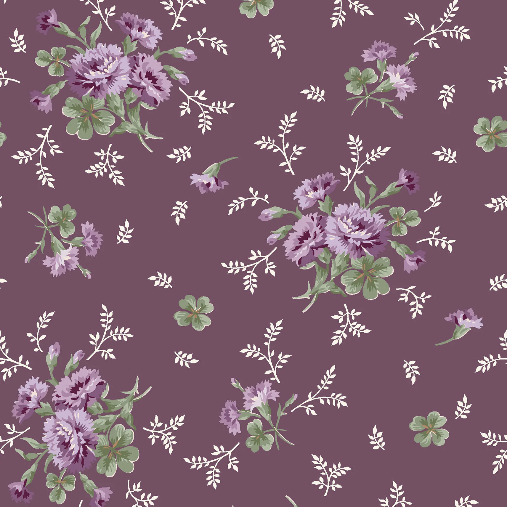 Courtland - Carnations and Clover Plum