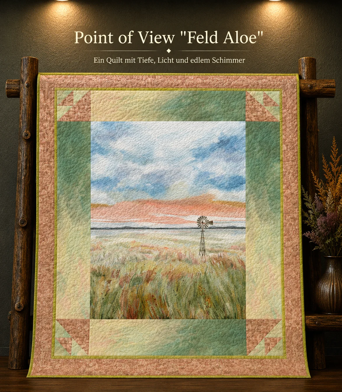 Das Feld Aloe - Quilt Kit (Point of View)