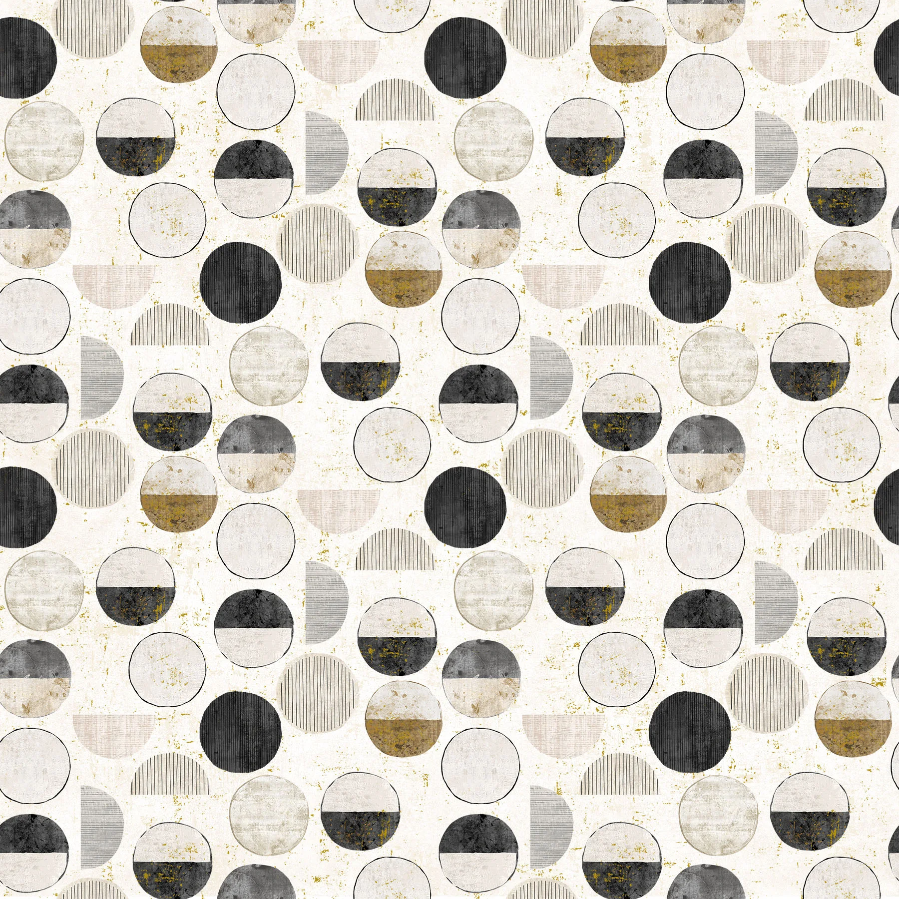 Gatsby - Circles Light Taupe Multi