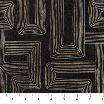 Gatsby - Rectangles Black-Taupe