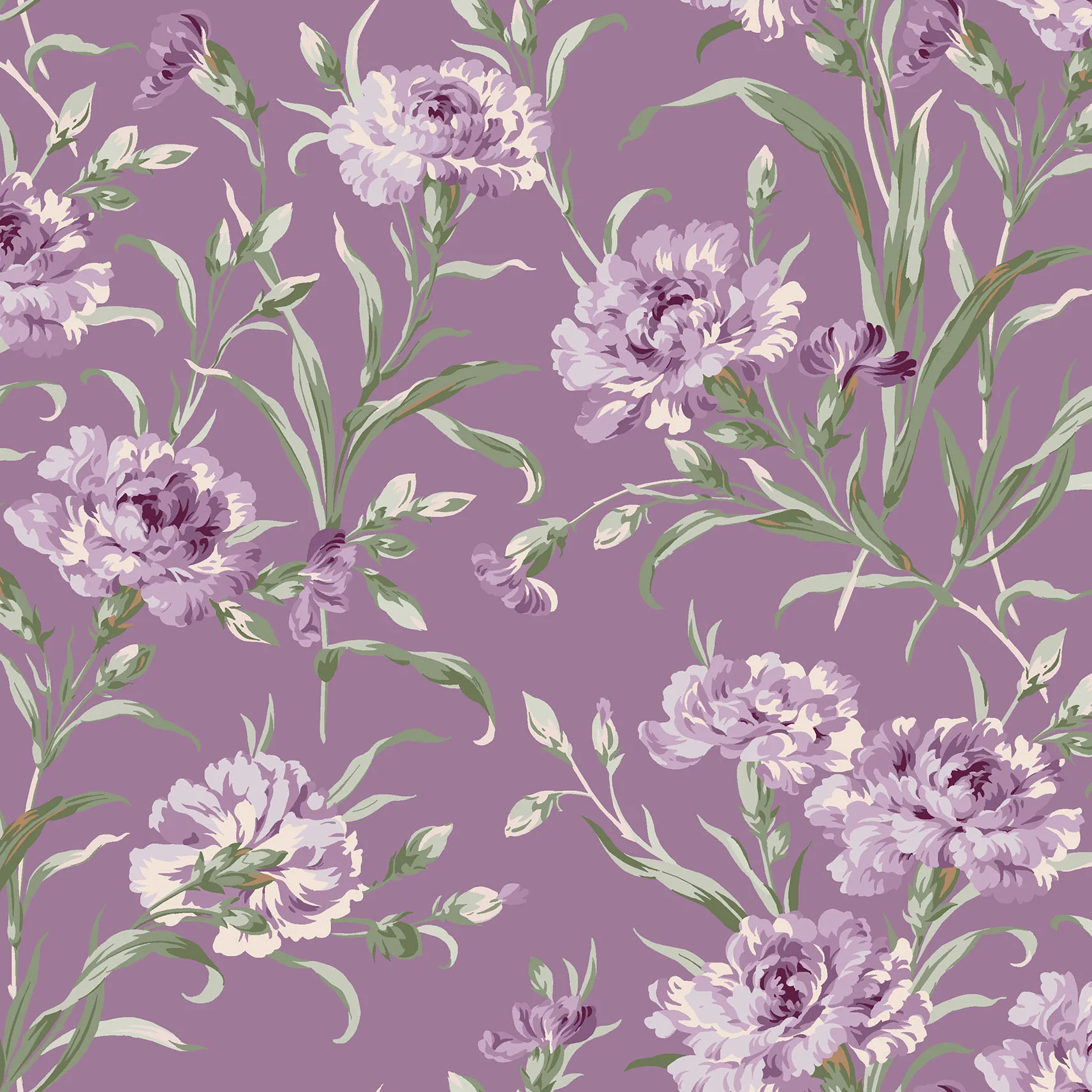 Courtland - Trailing Carnations Plum