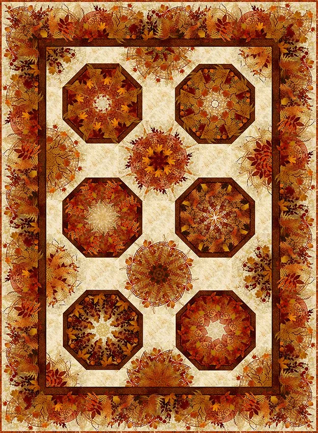 Reflections of Autumn II Kaleidoskop - Quilt Anleitung