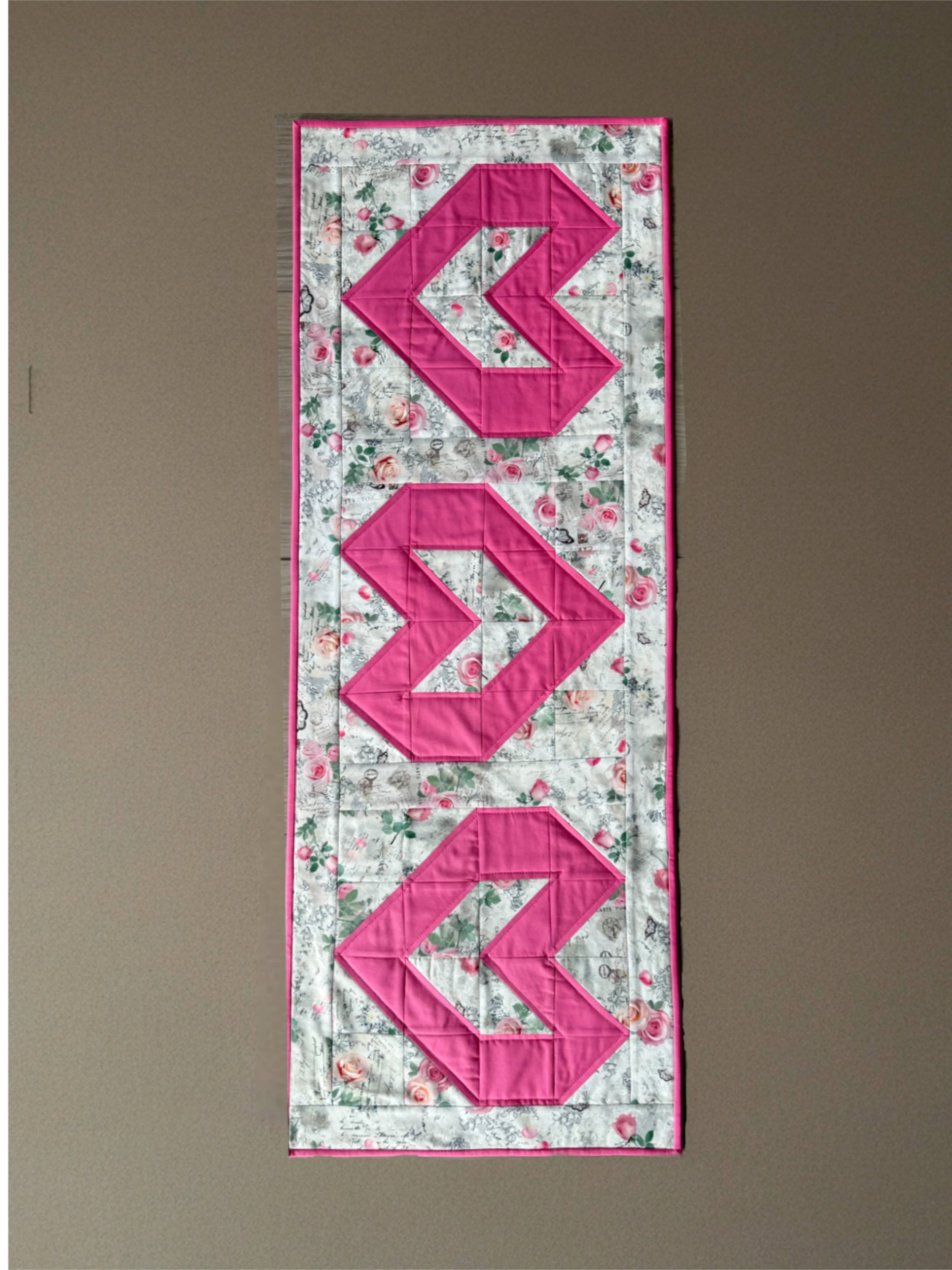 Rosenherz Tischläufer - Quilt Kit