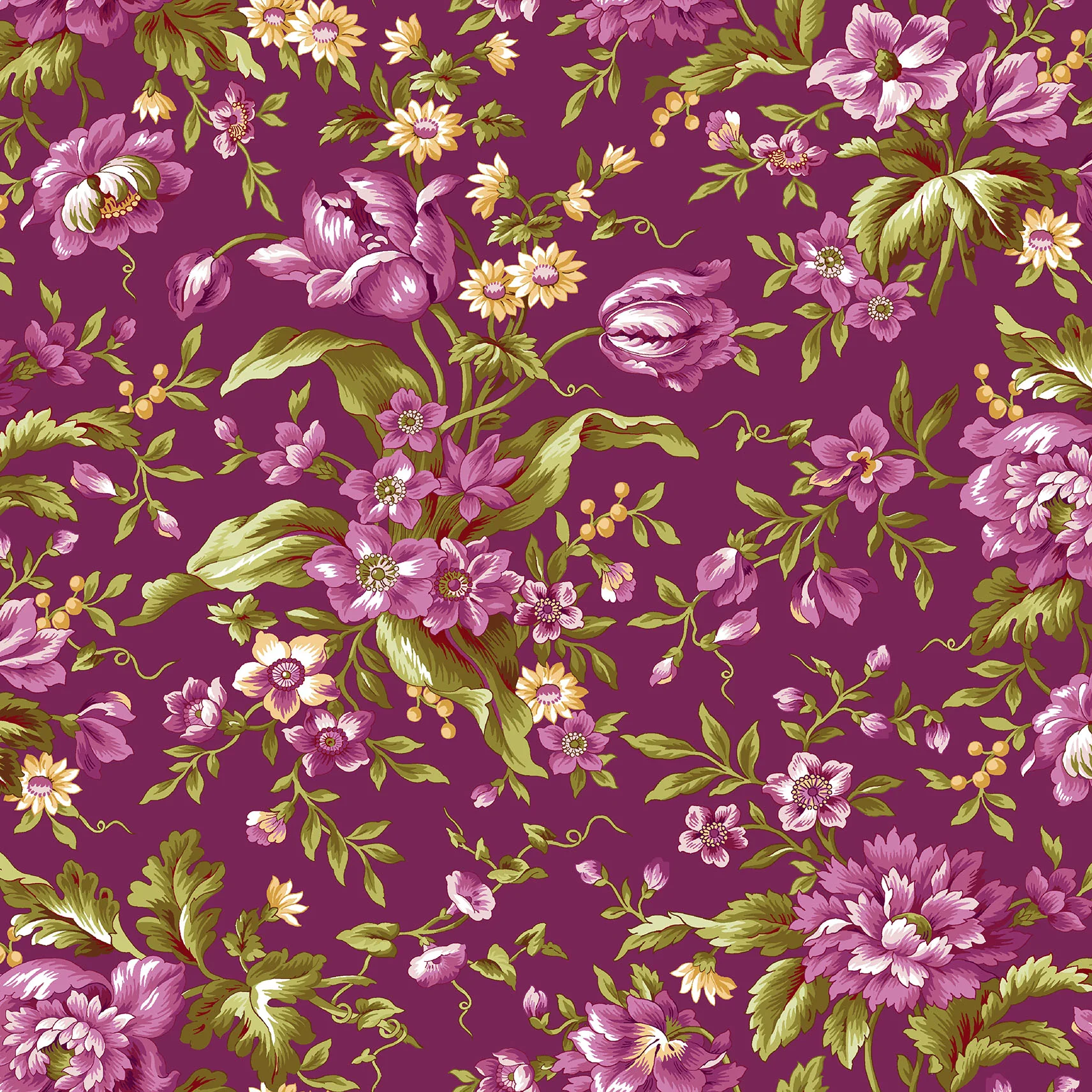 Veranda - Focal Floral Plum